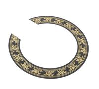 Ciieeo Cache de Rosace 3d pour Guitare Acoustique en Plastique Or, Autocollant Décoratif Rond, Facile à Enlever, pour Artisanat de Guitare et Personnalisation DIY