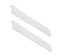 Ciieeo Cache-espaces pour Cuisinière à Gaz 63,5 Cm Blanc, Silicone Résistant Haute Température, Protection Anti-huile pour Plan de Travail, Accessoire la Cuisine, Lot de 2 Pièces
