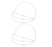 Ciieeo Cadre de Fabrication de Couronne DIY 2 Pièces en Électrodéposition Blanche, Base Simple pour Tiare, Accessoire Coiffure Fille pour Fêtes et Concours, Fournitures Coiffures