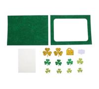 Ciieeo Cadre Photo DIY en Feutre Vert Trèfle Irlandais Kit 1 Pièce pour Décoration Saint-patrick Maison et Bureau Accessoire Photo Créatif pour Travaux Manuels Adultes Festif