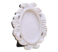 Ciieeo Cadre Vintage en Résine Blanche pour Présentoir à Manucure Soi-même, Accessoire Pratique et Décoratif pour Table de Manucure