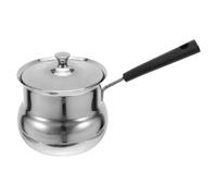 Ciieeo Cafetière Turque en Acier Inoxydable avec Bec Verseur et Couvercle, Fonction Polyvalente et Absorption de Chaleur, Design Moderne pour Usage Cuisine ou Bureau