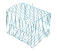 Ciieeo Cage de Transport Portable pour Perroquets en Fil D’Acier Bleu Cage de Voyage Moyenne Taille pour Petits Oiseaux Aération Optimale pour Perruches
