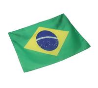 Ciieeo Cape Drapeau Brésil en Polyester Douxe Cape Adulte Drapeau Brésilien 1 Pièce Accessoire Fan de Football pour Fêtes et Événements Sportifs Tenue aux Couleurs Brésilien