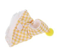 Ciieeo Cape pour Animaux de Compagnie pour Oiseaux, Manteau D'oiseau Chaud en Peluche, Jaune, Taille S, Protection Thermique, pour Sorties d'hiver, pour Perroquet et Oiseau de Compagnie