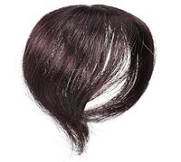 Ciieeo Capillaire Cheveux Humains Courts 20 Cm, Postiche Haut Tête Couleur Brun Foncé, Extension de Cheveux Clairsemés pour Volume Instantané et Usage Quotidien