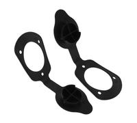 Ciieeo Capuchon du Porte-Canne en Caoutchouc Noir pour Bateau, Joint Stable, Lot de 2 Pièces, Joint de Canne à Pêche pour Kayak