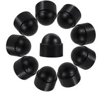 Ciieeo Capuchons de Protection pour Écrous M10 X 17 X 20 MM, Lot de 20 Pièces en Polyéthylène Noir, Cache-Vis Dôme Anti-Poussière et Anti-Corrosion, Protection Boulons pour Rénovation et