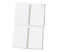 Ciieeo Carnet de Comptes à Spirale Double, 2 Exemplaires, Format Horizontal Pages Lignées, Couverture Pp Robuste, pour Gestion Budgétaire Familiale et Suivi des Dépenses Professionnelles