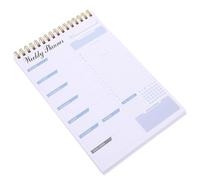 Ciieeo Carnet de Listes de Choses Hebdomadaire en Papier Blanc Alliage D'aluminium, Déchirure Facile et Design Délicat pour Organisation Simple