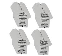 Ciieeo Carte D’Instructions de Nettoyage des Vêtements 100 Pièces en Papier