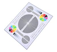 Ciieeo Carte de Test Accessoire Indispensable de Mise Point Papier Motif Intuitif Réglage Facile des Lentilles pour Tests et Calibrations pour Caméra de Surveillance Intérieure
