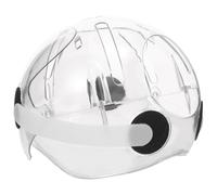 Ciieeo Casque de Protection Anti-Morsure pour Chat, Capuche Spatiale Transparente en Plastique Solide, Taille Unique, Collerette de Récupération Post-opératoire, Fournitures de Santé