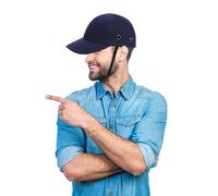 Ciieeo Casquette de Protection Coquée en ABS Respirante Taille Unique Adaptée aux Travailleurs de Chantier Activités Sportives