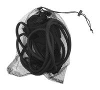 Ciieeo Ceinture de Résistance pour L'Entraînement de Natation Sangle Réglable et Cordon Élastique Noir 6X10X3 MM Protection Néoprène Anti-Irritation Adaptée aux Adultes pour Piscine et