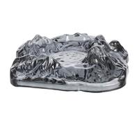 Ciieeo Cendrier Cigare Créatif Verre Cristal Design Glacier pour Bureau Maison Patio Extérieur Portable