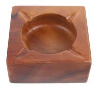 Ciieeo Cendrier en Bois Naturel Léger et Portable, Grand Format pour Intérieur et Bureau, Cendrier de Table Décoratif de Style Nordique, Accessoire Pratique pour Maison et Balcon, 1