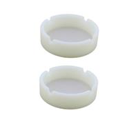 Ciieeo Cendrier Silicone Rond Incassable Cendrier Lumineux avec Emplacements pour Cigarettes Résistant Chaleur