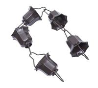 Ciieeo Chaîne de Pluie Lotus Décorative 1 M pour Gouttière Extérieure Motif Jardin Café Fonctionnelle