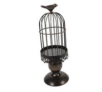 Ciieeo Chandelier Cage à Oiseaux Vintage Décoratif Bougeoir Pilier Lanterne Chandelier Cage à Oiseaux Bougeoirs Coniques Chandelier De Cage à Oiseaux Bougeoir Vintage Bougeoir Rétro Métal