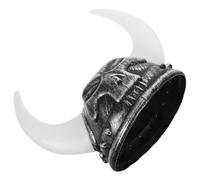 Ciieeo Chapeau Casque de Romain avec de Bœuf Accessoire Cosplay pour Adultes Décoration de Fête Confortable et Réaliste