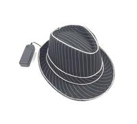 Ciieeo Chapeau LED Blanc en Plastique Élégant et Clignotant pour Soirée Mascarade Vénitienne ou Bal Nocturne Effet Lumineux Accrocheur