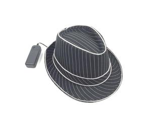 Ciieeo Chapeau LED Blanc en Plastique Élégant et Clignotant pour Soirée Mascarade Vénitienne ou Bal Nocturne Effet Lumineux Accrocheur