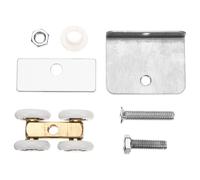 Ciieeo Chariot à Roulettes pour Porte Coulissante à 4 Roues Roulements Foret de 6 MM Galet en Fer Galvanisé Anti-Rouille Adapté pour Portes de Salon la Cuisine et Fenêtres