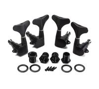 Ciieeo Chevilles D'accordage 2l2r en Alliage de Zinc Noir Mécaniques Scellées avec Vis D'assemblage pour Guitare Basse 4 Cordes pour Basse Acoustique et Électrique