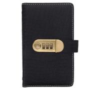 Ciieeo Classeur D'épargne avec Cadenas à Mot de Passe, Grand Format 50 Pages, Motif Crocodile en Pu Noir, Organiseur de Budget Liquide Sécurisé pour Défi Économies et Gestion Financière