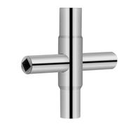 Ciieeo Clé à Tube Multifonction 1/4 9/32 5/16 et 11/32 en Acier Inoxydable Argenté Outil pour Robinet et Évier Usage Plomberie la Cuisine et Salle de Bain