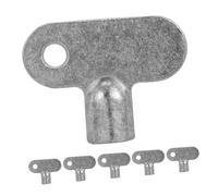 Ciieeo Clé de Purgeur D'air pour Radiateur 5x5 Carré en Alliage de Zinc, Lot de 6 Clés Utilitaires de Plomberie, Outil de Vanne pour Entretien Chauffage et Purge