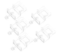 Ciieeo Clip de Couvercle avec Vis pour Aquarium 5 Pièces en Abs 0-2 Cm | Bac sans Bord et Vitre, Support de Capot Réglable, Pose Simple, Limite les Mouvements