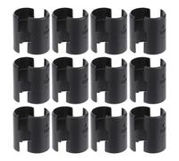 Ciieeo Clips de Serrage Plastique 25 MM pour Rayonnage Métallique 60 Pièces Manchons Fixation pour Étagère Rangement la Cuisine