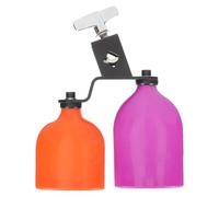 Ciieeo Cloche de Vache Double Ton Aigu et Grave pour Batterie, Accessoire Percussion Professionnel, Bloc de Tambour à Fixation, Légère et Portable, Compatible Étagère Batterie