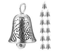 Ciieeo Cloches Artisanales Miniatures Lot de 12 Décoration Bébé Cadre Photo Pendentifs Breloques Fabrication de Bijoux Carillons Éoliens pour Chambre Garçon et Filles DIY Sensoriel Tintement Agréable