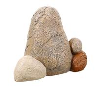 Ciieeo Coffre De Rangement Extérieur Résine Cache-clés pour Clés De Jardin Décoration De Jardin Forme De Pierre