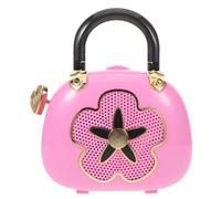 Ciieeo Coffret Musical Princesse : Organiseur de Bijoux pour Filles de 4 à 12 - Boîte à Bijoux Musicale Rose avec poignée et Miroir - Cadeau d'anniversaire et décoration de Chambre