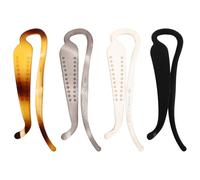 Ciieeo Coiffure pinces à cheveux torsadées 4pcs plastiques légères pour queue de cheval et chignons usage quotidien femmes et filles style mat moderne