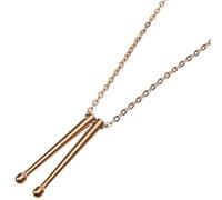 Ciieeo Collier Pendentif de Baguette de Tambour en Acier Inoxydable Chaîne O 30 MM Longue 50 CM Collier Fille Unisexe Hip-Hop pour Usage Quotidien
