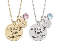 Ciieeo Collier Pendentif en Alliage Argenté Lettres Incrustées de Diamants, Bijou D'encouragement Élégant et Classique pour Présent Femme Personnalisé