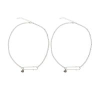 Ciieeo Collier Pendentif Trombone Créatif 2 Pièces Chaîne Fine pour Femme Design Exagéré Chaîne de Clavicule Légère Bijou Unique pour Usage Quotidien