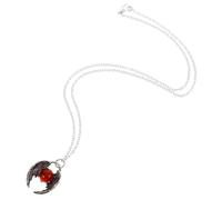 Ciieeo Collier Pendentif Vintage en Pierre Précieuse Ailes D'ange, Orné de Cristaux, Style Rétro Unisexe, Adapté aux Sorties Décontractées et Événements Formels