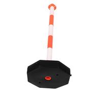 Ciieeo Colonne Élastique Routière Orange et Blanche Remplissable à l'eau, Poteau D'avertissement Mobile Haute Visibilité pour Barrière de Sécurité et Isolation Routière, Cône de Signalisation Robuste