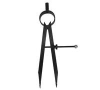 Ciieeo Compas en Métal Noir pour Traçage Précis Mesures Circulaires Constantes, Adapté au Travail du Bois Métal en Menuiserie et Métallurgie