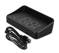 Ciieeo Compteur de Vitesse GPS avec Affichage Tête Haute Vert Réel USB Plug And Play Écran LCD pour Voiture et Véhicule