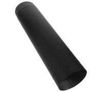 Ciieeo Conduit de Cheminée en Acier Inoxydable Noir 125 Mm, Tuyau D’évacuation Haute Température 0,5 M pour Poêle à Bois, Connecteur Robuste pour Extension de Conduit Intérieur, Usage