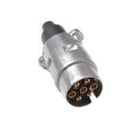 Ciieeo Connecteur de Remorque 7 Broches 12v en Alliage D'aluminium, Prise Électrique pour Camion et Remorque, Accessoires de Connectique Étanche pour Faisceau de Câblage Véhicule