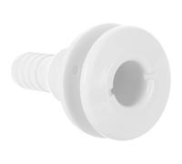 Ciieeo Connecteur Traversant Coque Bateau en Abs Blanc, Pratique et Portable, Sortie des Eaux Usées pour Usage Quotidien sur Véhicules et Navires