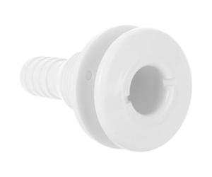Ciieeo Connecteur Traversant Coque Bateau en Abs Blanc, Pratique et Portable, Sortie des Eaux Usées pour Usage Quotidien sur Véhicules et Navires